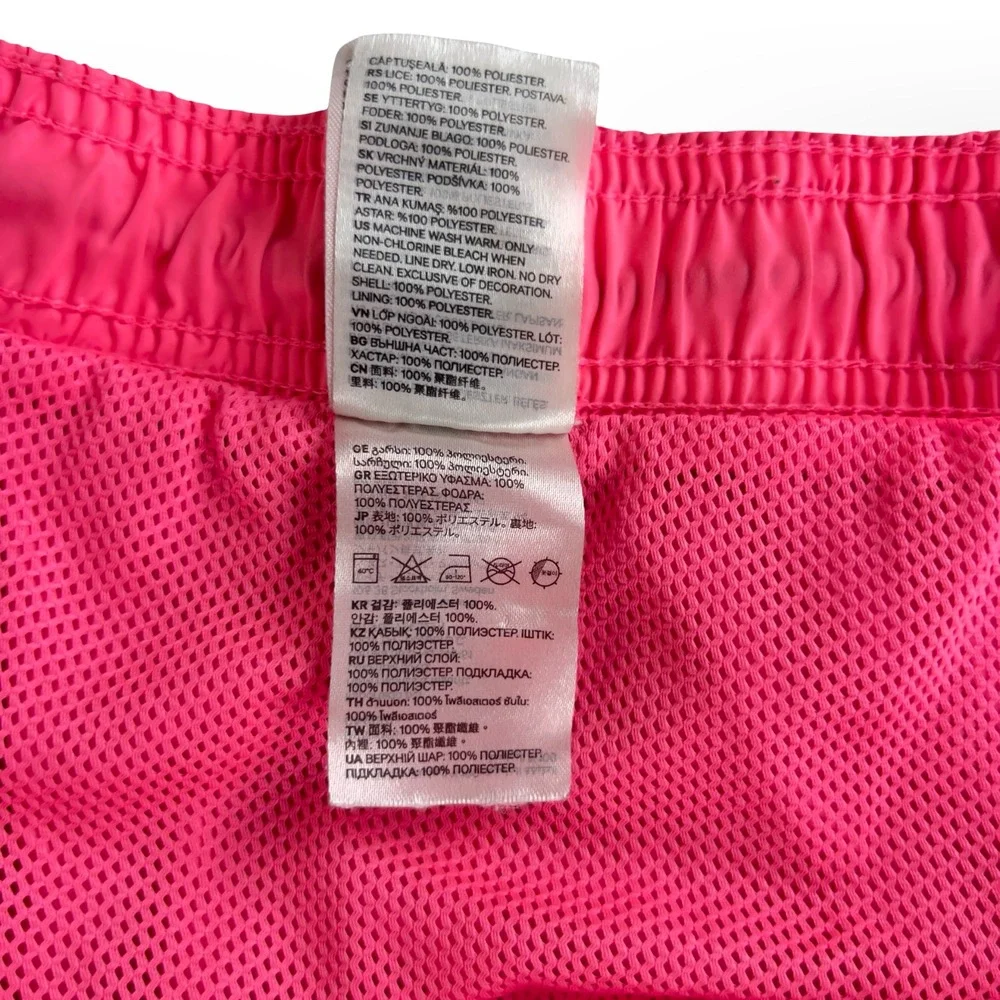 GUC H&M Mens XL Swim Trunks Shorts Lined Volley Beach Pool Neon Hot Pink